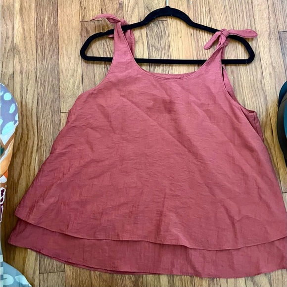 Cremieux burnt Orange tank top. Size S. - Picture 2 of 5